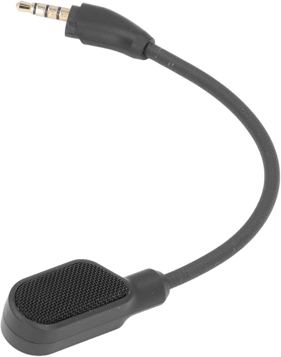 Mic Replacement for Cloud III Gaming Headset, 3.5mm Detachable Noise Cancelling Mic, 360° Bendable Boom