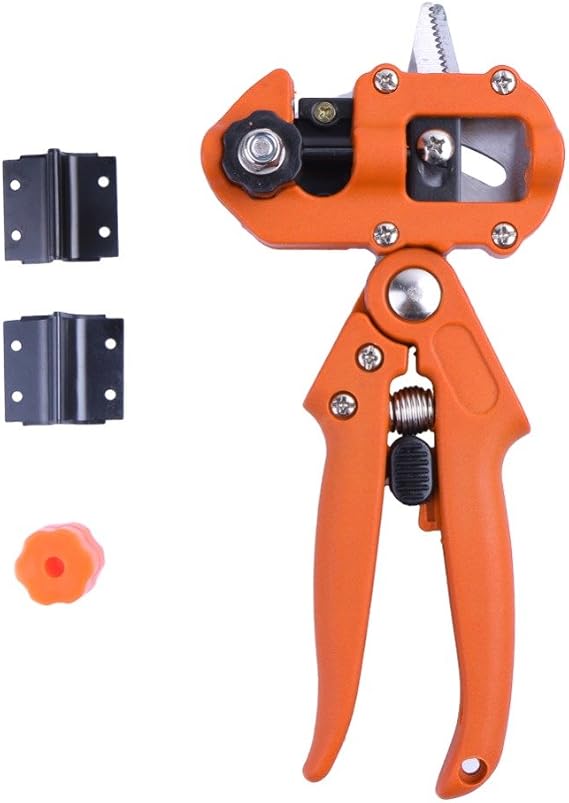 Multifunctional Garden Grafting Tool Set, Professional Fruit Tree Grafting Pruner Shears with Replaceable Blades, Grafting Knife for Pruning Trees, Vines, Plants and Gardening