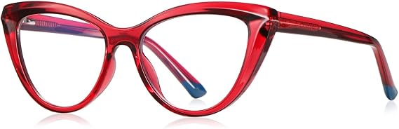 Blue Light Blocking Glasses for Women Cat Eye Glasses Frame TR90 Frame Glasses Fashion