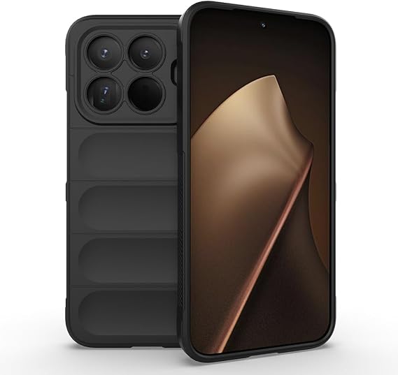 Coverzone Xiaomi 15T Pro İle Uyumlu Kılıf TPU Oyuklu Arka Yüzey Z-Etnik Esnek Silikon Kapak Redmi 15 için O-tto Prime Silikon Kılıf Siyah
