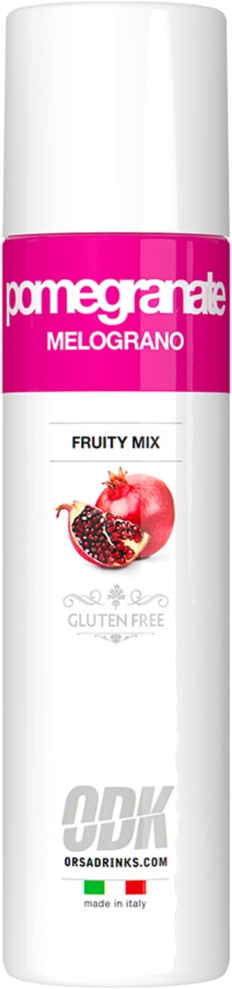 ODK Pomegranite Puree Infused Fruit Syrup - Cocktails, Cooking, Baking and Desserts - 75cl