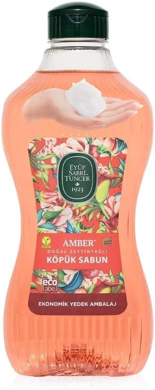 Eyüp Sabri Tuncer Doğal Zeytinyağlı Köpük Sabun Amber 1,5 Litre Pet Şişe