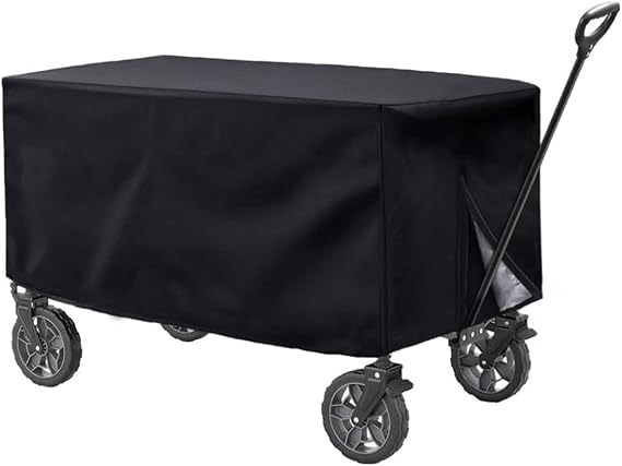 Foldable Wagon Camping Trailer Cover, 420D Thickened Oxford Cloth Cover For Camping Trolley,Outdoor Waterproof (97x56x51cm 420D)