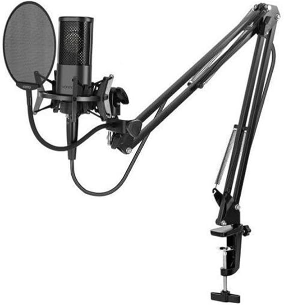 Coverzone Yanmai Computer Stand Microphone Professional Podcast Microphone Kit Plug and Play USB Wired Vlog Live Broadcast For PC Laptop (Micpro X2)