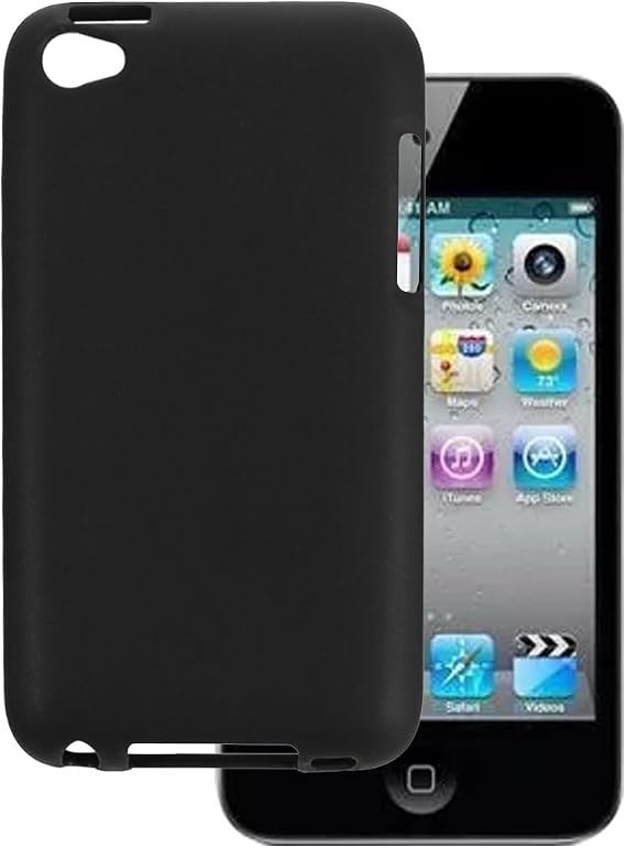 Phone Protective Case for iPod Touch 4 - Black