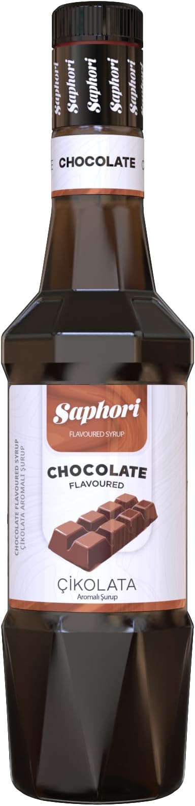 Saphori Çikolata Aromalı Kokteyl Şurubu, Çikolata Şurubu, Kahve Şurubu 700 ML