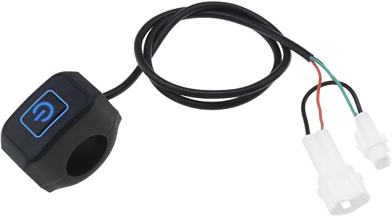 EMSea Headlight Power Self-Locking Switch Replacement Compatible with Surron Light Bee Electric Motorcycle Head Light Switch IP65 Blue