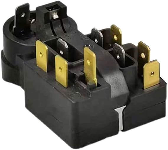 Refrigerator Starter Compressor Overload Protector Start Relay QP3-12A, Integrated Relay Overload Protector Freezer Replacement Parts(1PCS)