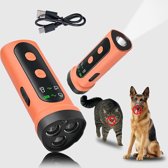 PASLFC Antibarking Ultrasonic Device for Dogs Dog Repellent Ultrasound Anti Bell Device Dogs Three-Speed Frequency Conversion Anti Bark Ultrasonic Dog Barking for Dogs (3 Cores)