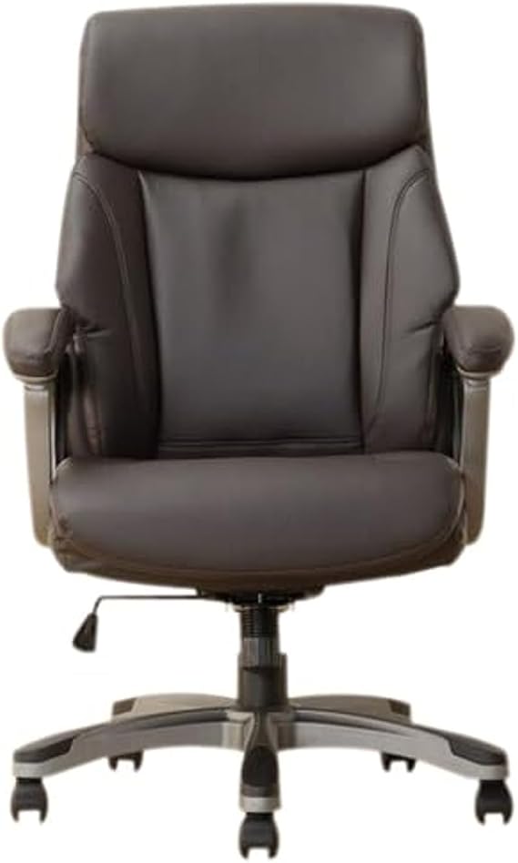 Nitori Scratch and Stain Resistant Synthetic Leather Office Chair Esten N-Shield Dark Brown NITORI 6620736