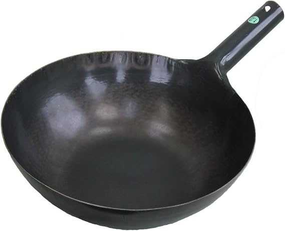 Yamada Kogyosho Hammered Iron Single Handled Wok