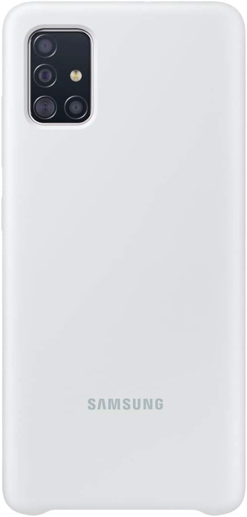 Samsung Original Galaxy A51 Soft Touch Silicone Cover/Mobile Phone Case - Black