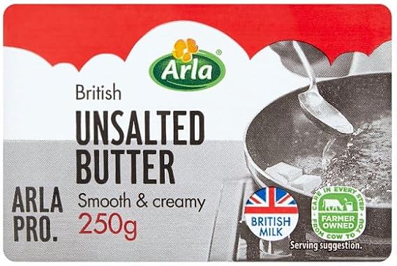 Arla British Unsalted Butter 250g | Case of 40