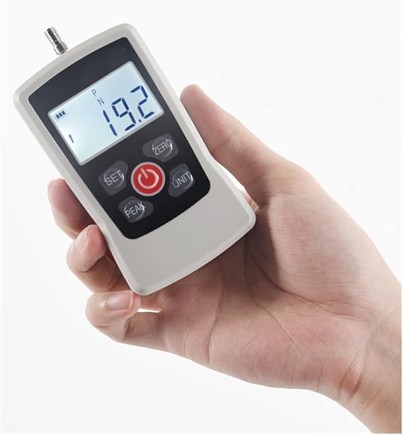 Dynamometer, 110Lb 50kg 500N Economic Digital Pull Force Gauge Grip Strength Tester Portable Tension Pressure Pull Gauge,Force Gauges