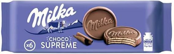 MILKA Choco Biscuit Chocolate Supreme Biscuit, 6.3 oz 180 g, Popular, Gift, Snacks, Crisp