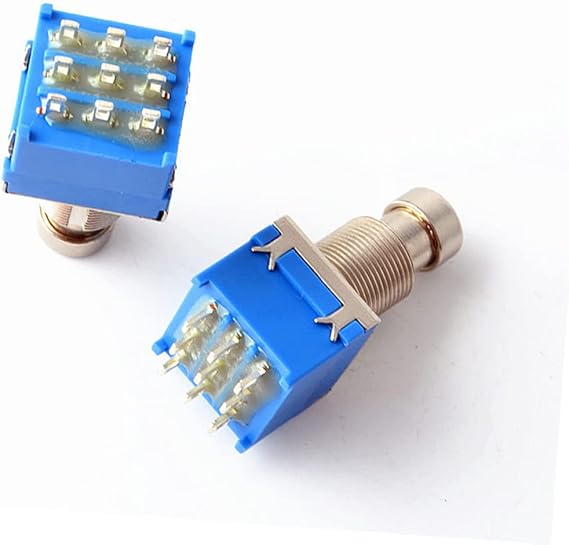 SUPVOX 5pcs Multi Effects Guitar Pedal Foot Switch Metal True Bypass for Electric Guitar
