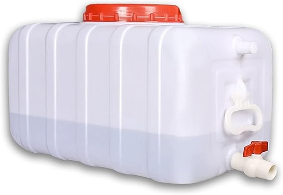 Water Tank Large Plastic Water Storage Tanks Emergency Water Storage 50L/80L/110L/200L Camping & Hiking Water Storage Water Container Multifunctional Water Tank