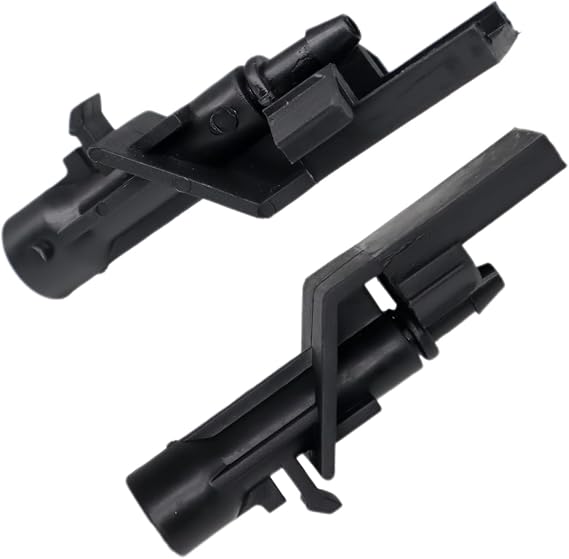 2 PCS Windshield Washer Nozzles for Honda, Wiper Windshield Washer Car Accessories Compatible with Civic CR-V HR-V 2017-2021, Wiper Jet Sprayers Replacement Parts Fits OE# 76810TP6A01 (2Pcs Black)