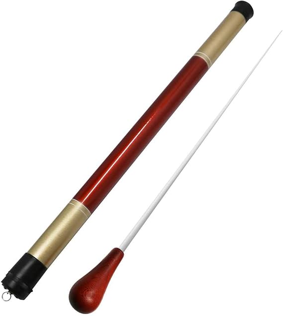 Music Baton Orchestra Baton Band Conducting Baton with Tube Sleeve (wood Handle)