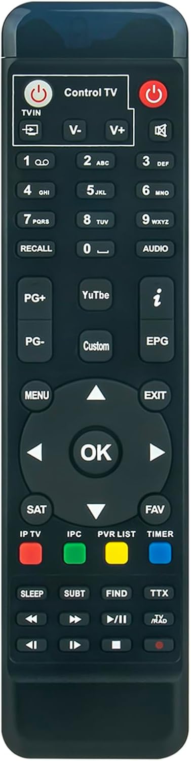 ALLIMITY Remote Control Replacement fit for GTMEDIA TV Box Freesat V9 Pro | V9S Pro | V8 | Freesat V8 SUPER | V8 COMBO | V8 Angel | V8 NOVA | DVB-S2T2C HD TV Box | V8 GOLDEN | V8 PRO