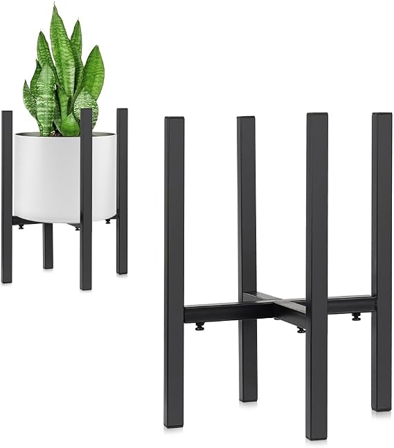 Mid-Century Modern Flower Pot Holder & Plant Stand (Fits 20-30 CM Pots)
