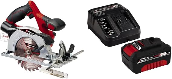 Einhell TE-CS 18/150 Li - Solo, Akülü Daire Testere ve Einhell 18V 4,0 Ah PXC Starter Kit (Başlangıç Seti)