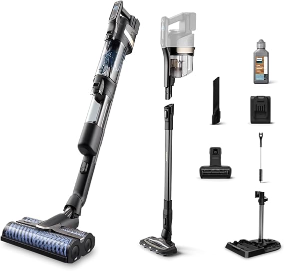 PHILIPS XW9383/01 Aqua Trio 3'ü 1 Arada (Islak, Kuru ve Moplu) Şarjlı ve Kablosuz Dik Süpürge