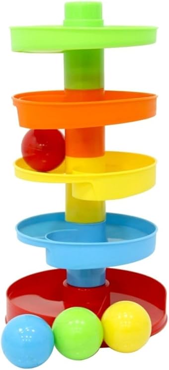 Top Kaydırak Oyunu, Renkli, 1+ Yaş, Unisex