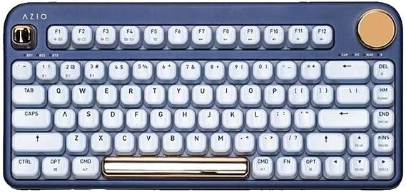 Azio Izo Wireless Bluetooth Keyboard, Blue
