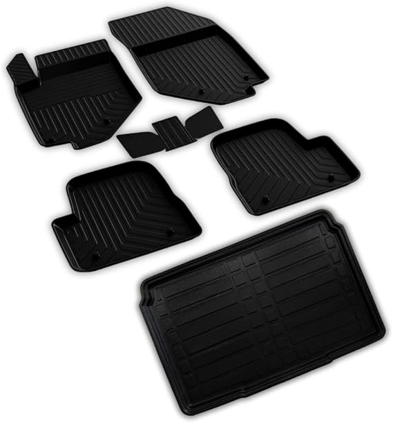 ferrous autoaccessories Opel Corsa F ile Uyumlu 4D Paspas ve 3D Bagaj Havuzu 2020 ve Üstü