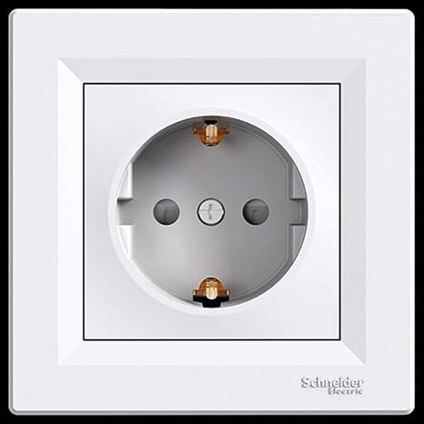 Schneider Electric EPH2900221 Schuko Socket Base 16 A 250 V, White