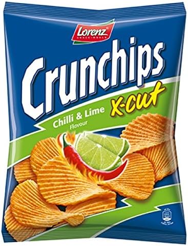 Xcut Crisp Chilli & Lime 130g Pack of 8 from Lorenz