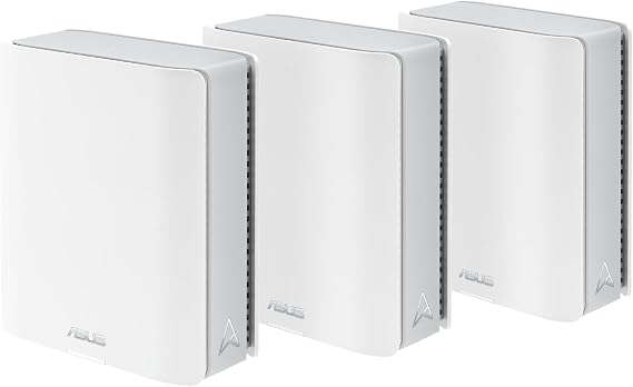 ASUS ZenWiFi BT6 Tri-Band WiFi 7 Mesh, 9.4 Gbps, 7600 square feet (3 units), 2.5G WAN port, security and parental control included, Smart Home Master SSID, 4G and 5G Mobile Tethering- BT6