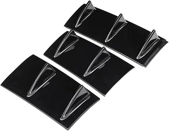 Rear Bumper Rear Diffuser Bumper For BMW E39 E60 E46 E90 F10 Glossy Black Rear Bumper Spoiler Diffuser 3PCS 7-Fin Lower Body Kit Modification