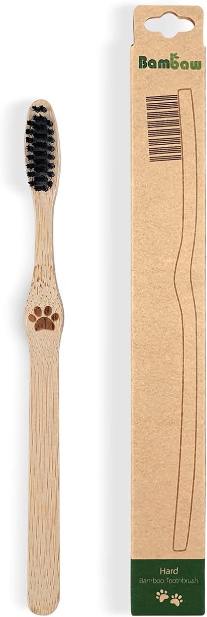Bambaw - Bamboo Toothbrush - Hard Bristles - in Case - 1 Piece