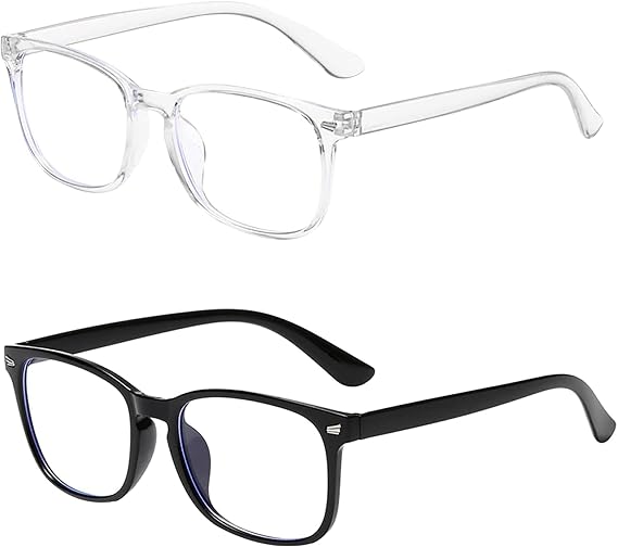 Light Blocking Glasses, Anti Eyestrain UV Glare Blue Light Glasses for Women Reduce Eye Strain Headache for Computer Gaming Pc