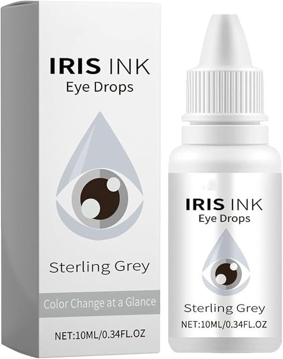 Irisink Color Changing Eye Drops, Irisink Pro Eye Drops, Eye Color Changing Drops, Pro Eye Drops, Change Eye Color (Sterling Grey)
