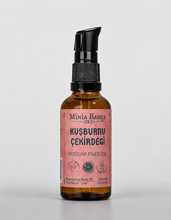 Soğuk Sıkım Kuşburnu Çekirdeği Yağı, 50ml -%100 Saf