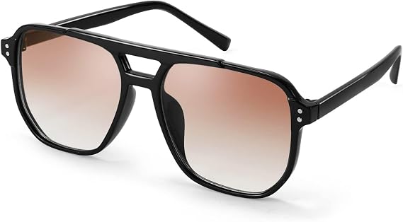 FEISEDY Retro Square Sonnenbrille Damen Herren 70er Jahre Vintage B2835