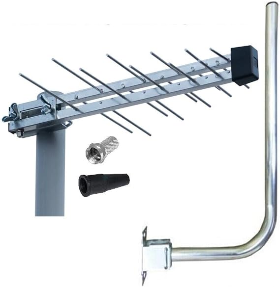 Small Compact Tv Digital Freeview Hd Aerial Outdoor Loft 4/5g Filtered (k Band) Kit Inc Bracket
