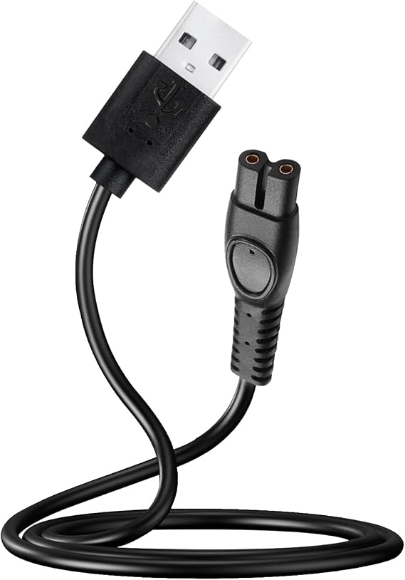 5V Charging Cable Compatible with Philips OneBlade and Multiple Shaver Models, Compatible with QP2724, QP2834, MG9520, and More