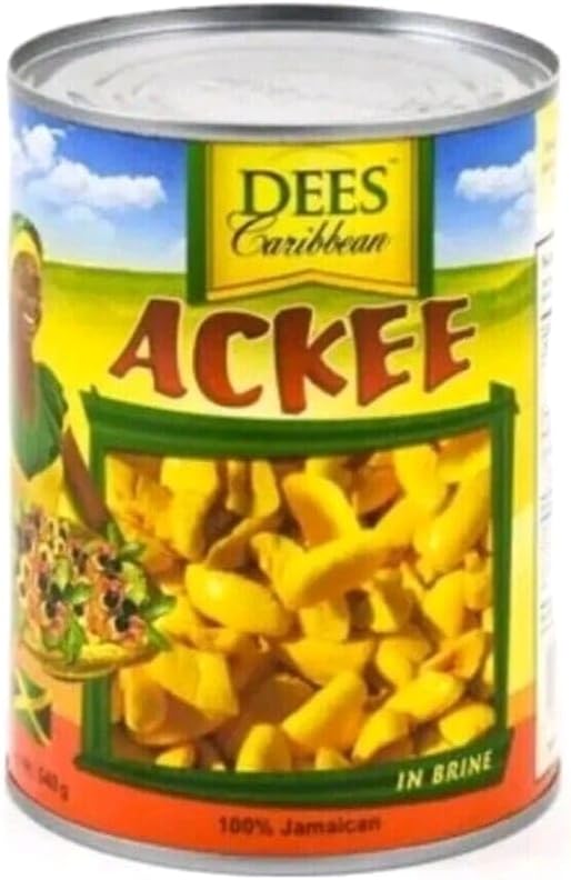 Dees Caribbean Ackee, 100% Jamaican in Brine, 540g, Ready to Use Traditional Ingredient