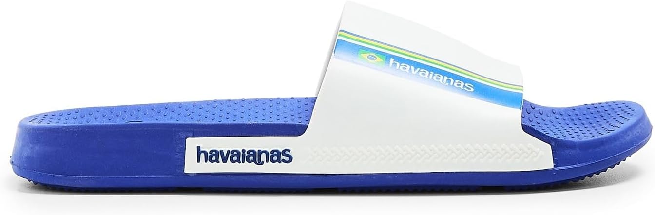 Havaianas Slide Brasil Navy Blue 29 30 Flip Flops Unisex