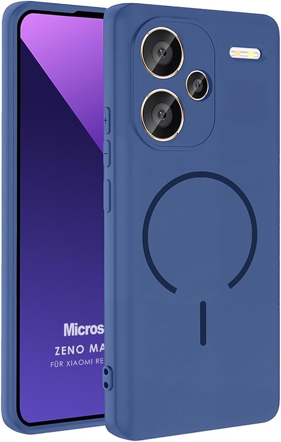 Microsonic Xiaomi Redmi Note 13 Pro Plus 5G için Kılıf Zeno MagSafe Lacivert [Redmi Note 13 Pro Plus 5G ile Uyumlu Kılıf - Lacivert]
