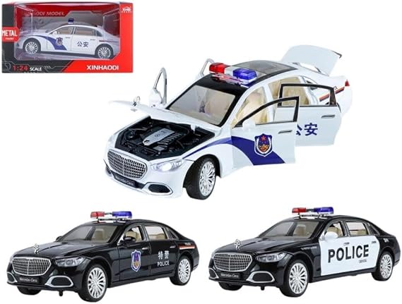 Vardem Kutulu Çek Bırak 1:24 Işıklı ve Sesli Kapıları Açılan MRS Polis Araba