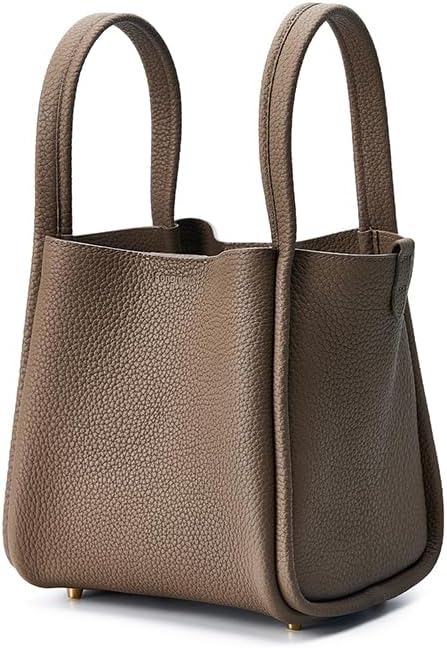 Songmont Song Bag, Large Size, Women's Bucket Tote Bag, Genuine Leather, Shoulder Bag, Picotan Style, Leather, Handbag, Luxury Bag, For Work, Black Leather, 3-Way M