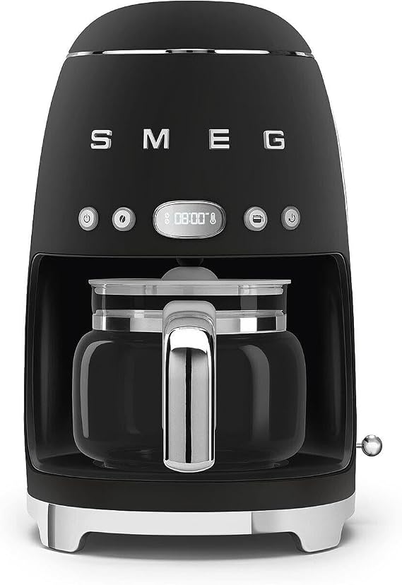 SMEG 50'S Style DCF02 Mat Siyah Filtre Kahve Makinesi Special Edition