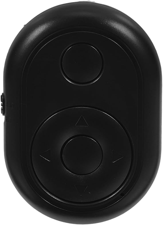 Black Wireless Cellphone Remote for Video Recording and Page Turning