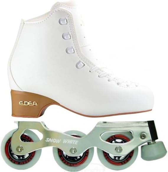 L'Estel Skates - Edea Tempo Boots+Snow White Skate Bases - Inline Figure Skates