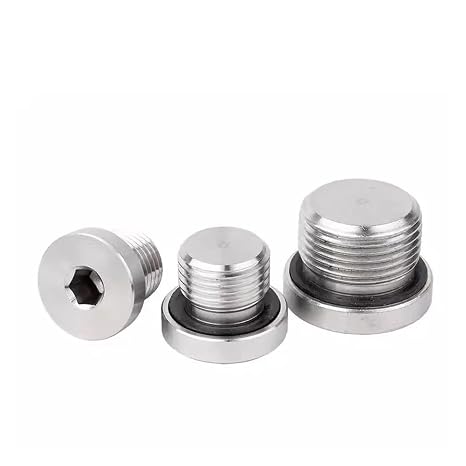 304 Paslanmaz Çelik İç Altı Açılı Flanş Yağ Tapası(Without Ed Ring,QUANTITY 2PCS-G 3/8)